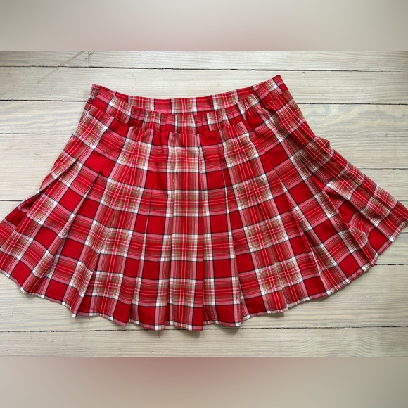 CUTE Aerie Plaid Skirt - size Large - Picture 4 of 4